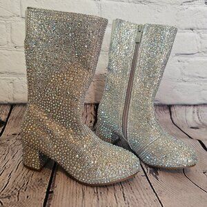 Girls Rhinestone Boots